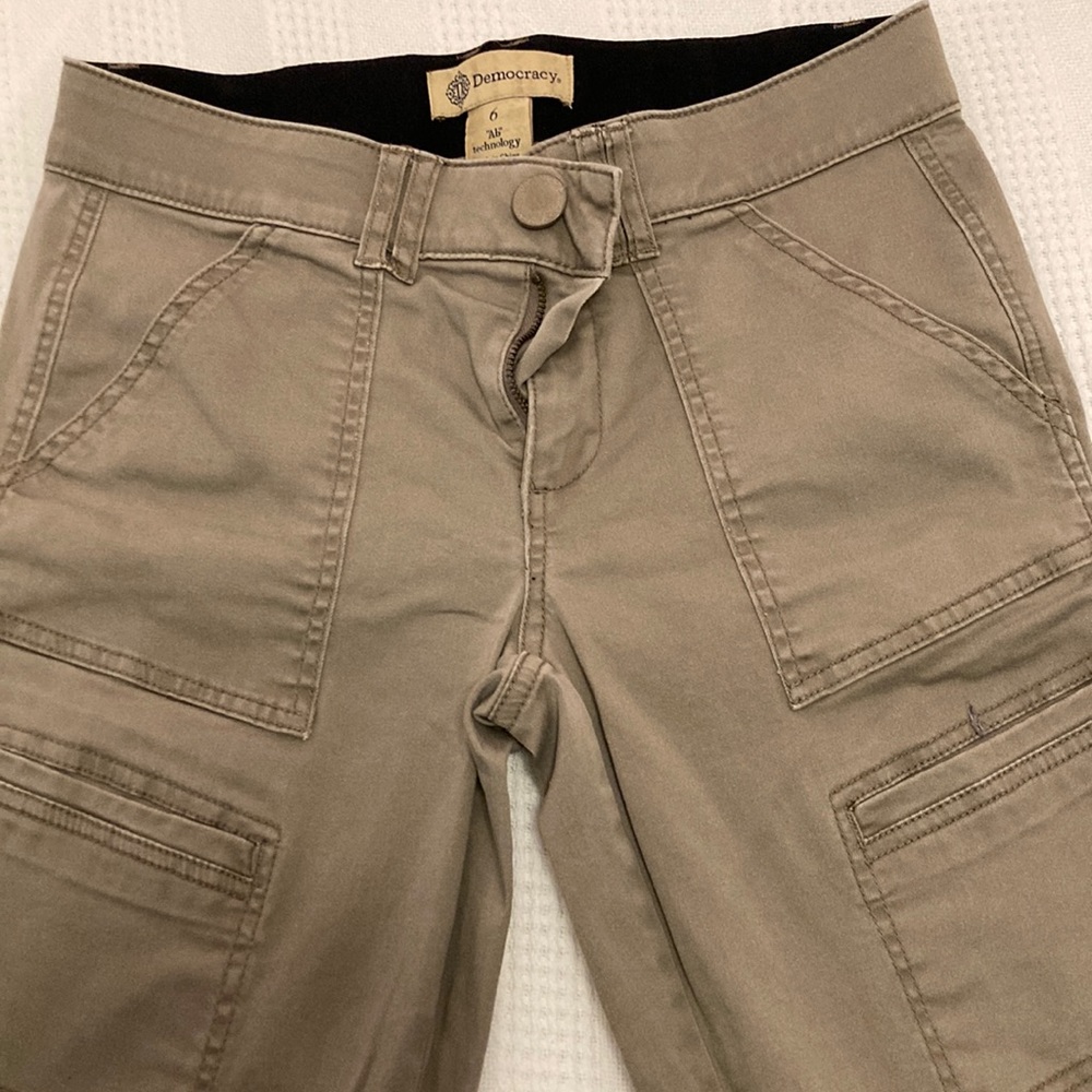 Democracy Dark Khaki Skinny Jeans